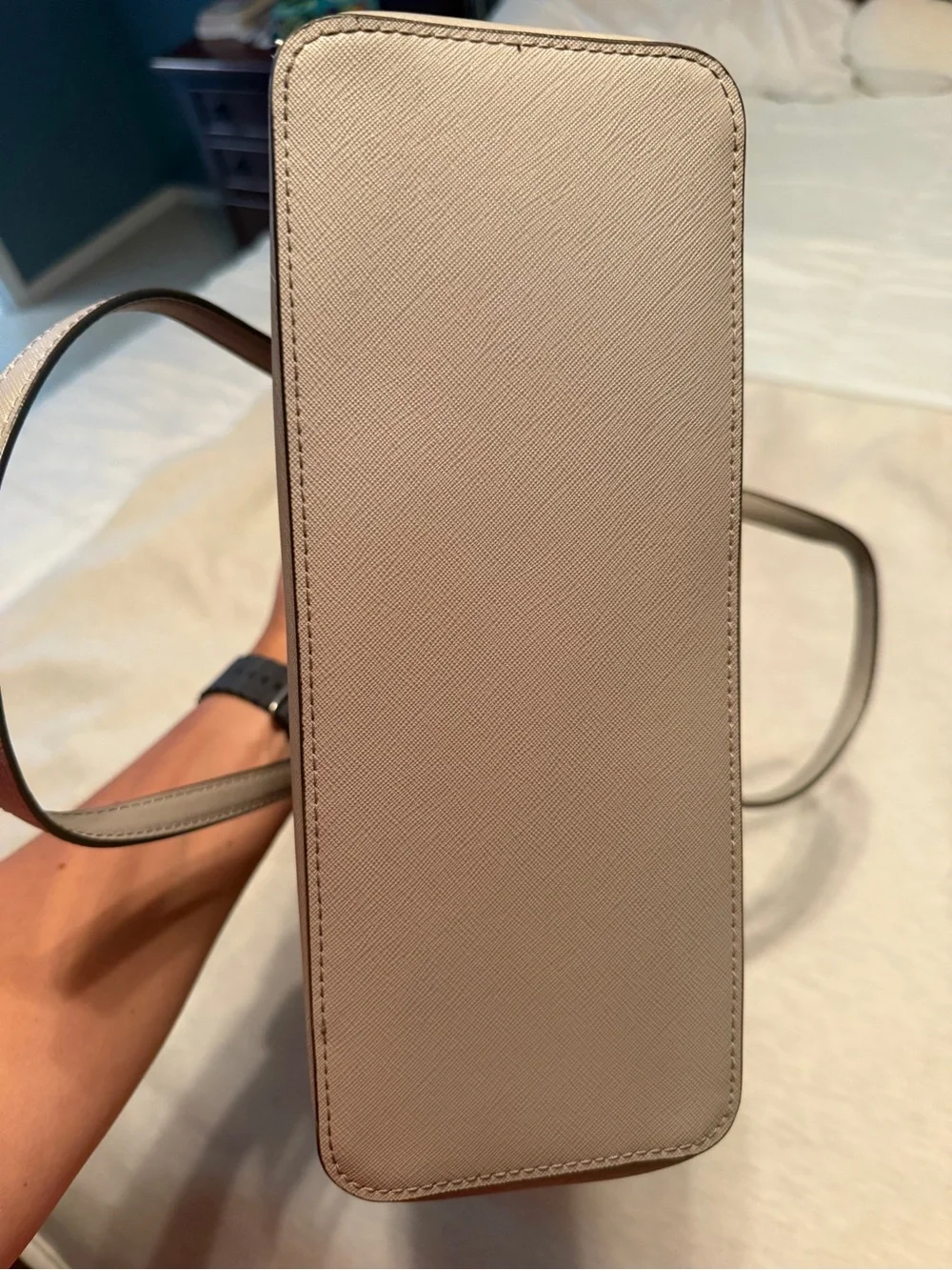 Michael Kors Saffiano Tote in Taupe